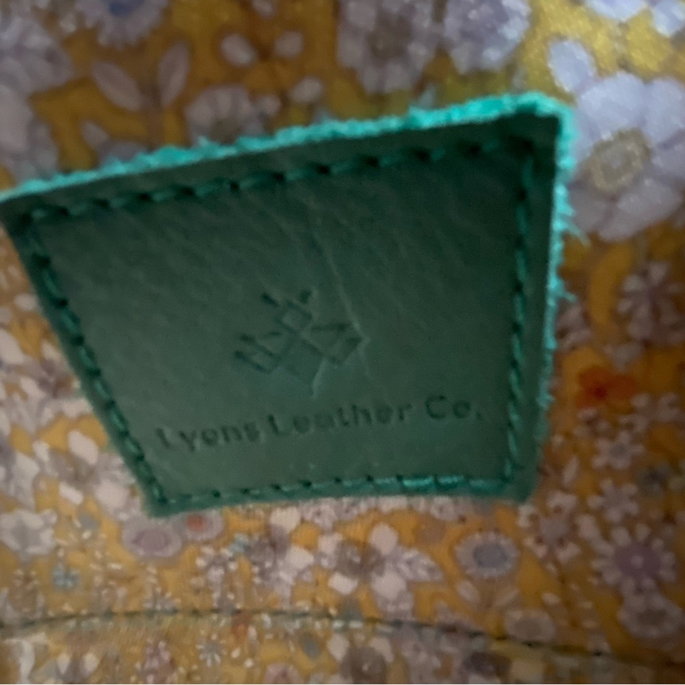 Turquoise green crossbody by Lyons Leather